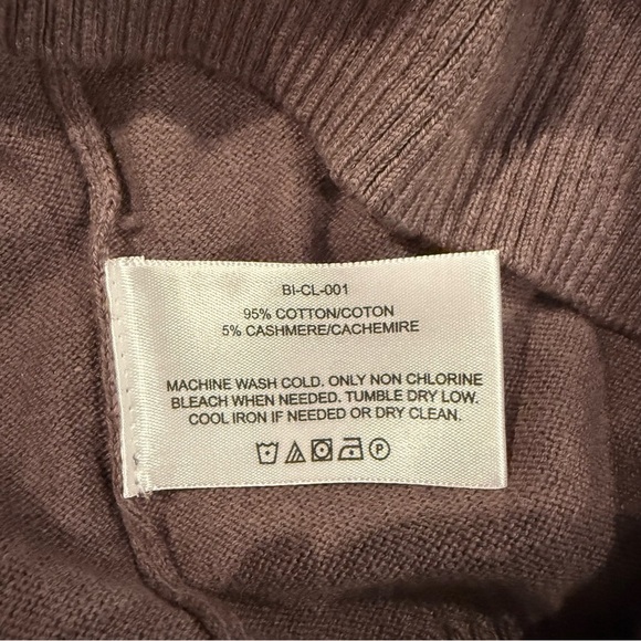 Haggar Cashmere Sweater Cotton Brown V-Neck Men's Size M - Picture 7 of 9